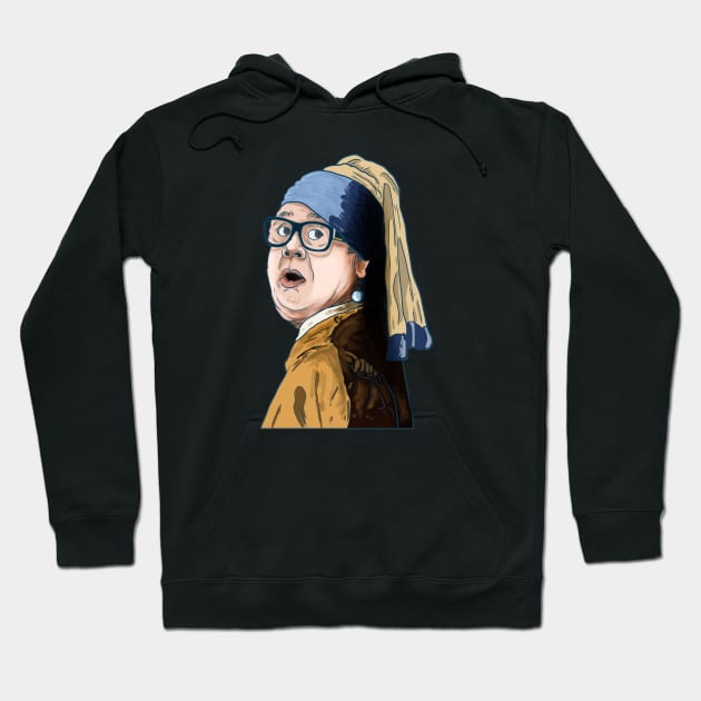 DeVito With A Pearl Earring Hoodie by Harley Warren